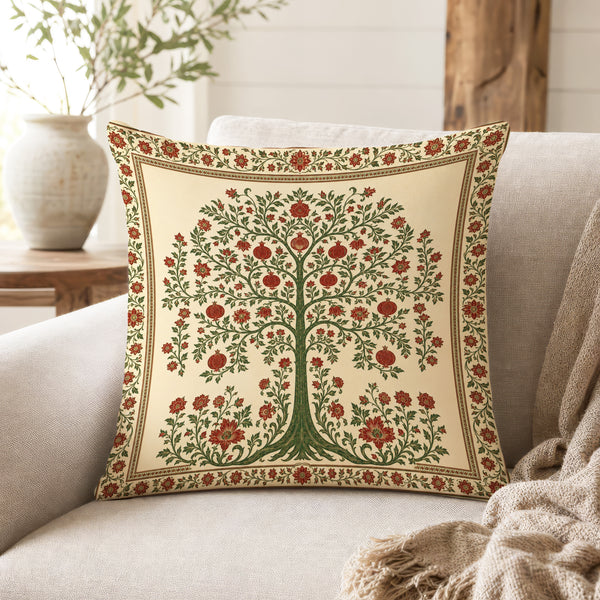 Pomegranate Tree of Life Pillow