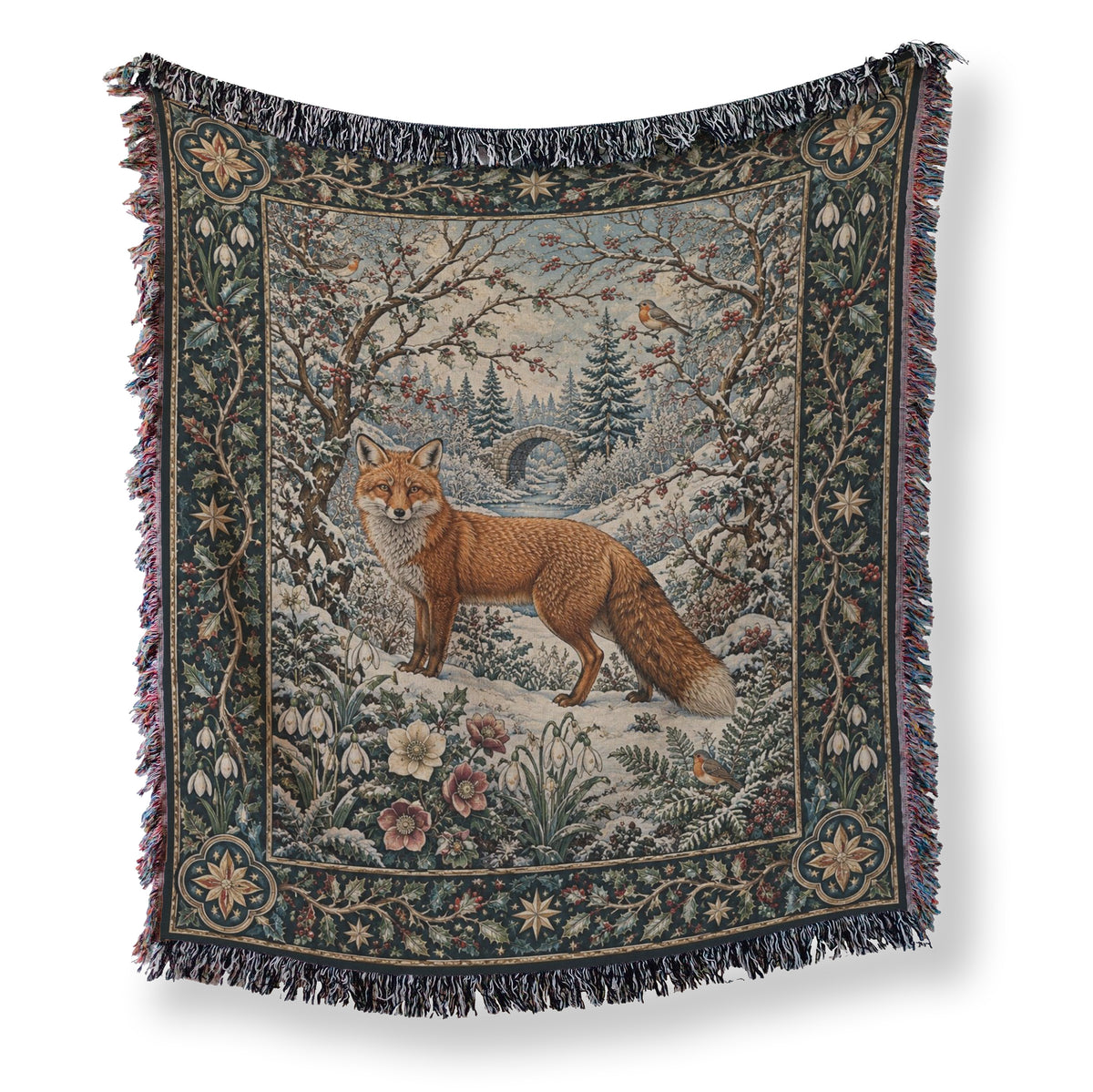 The Winter Fox Bridge Blanket Main image