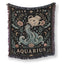 Aquarius Water Bearer Zodiac Blanket