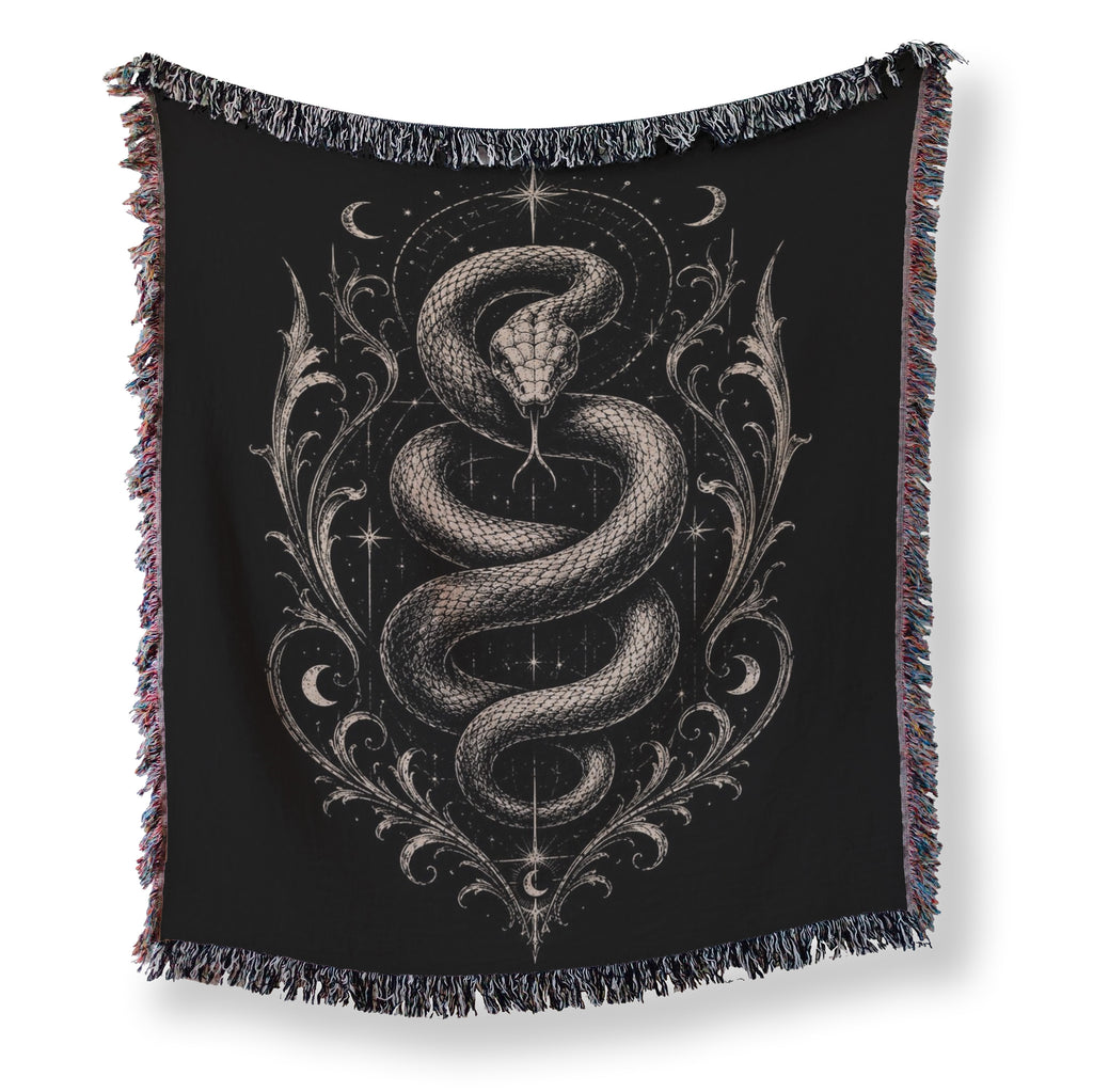 Celestial Serpent Emblem Blanket