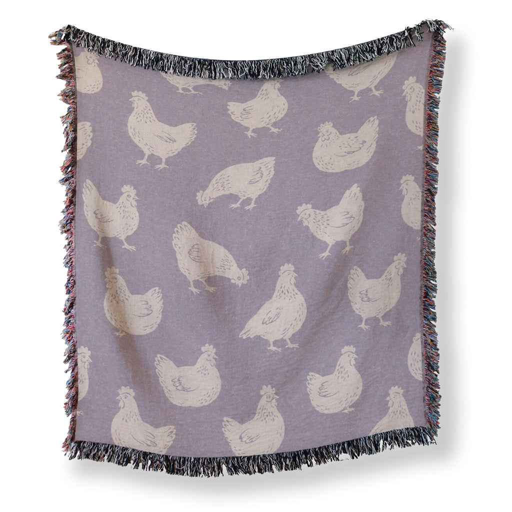 Lavender Hen Blanket