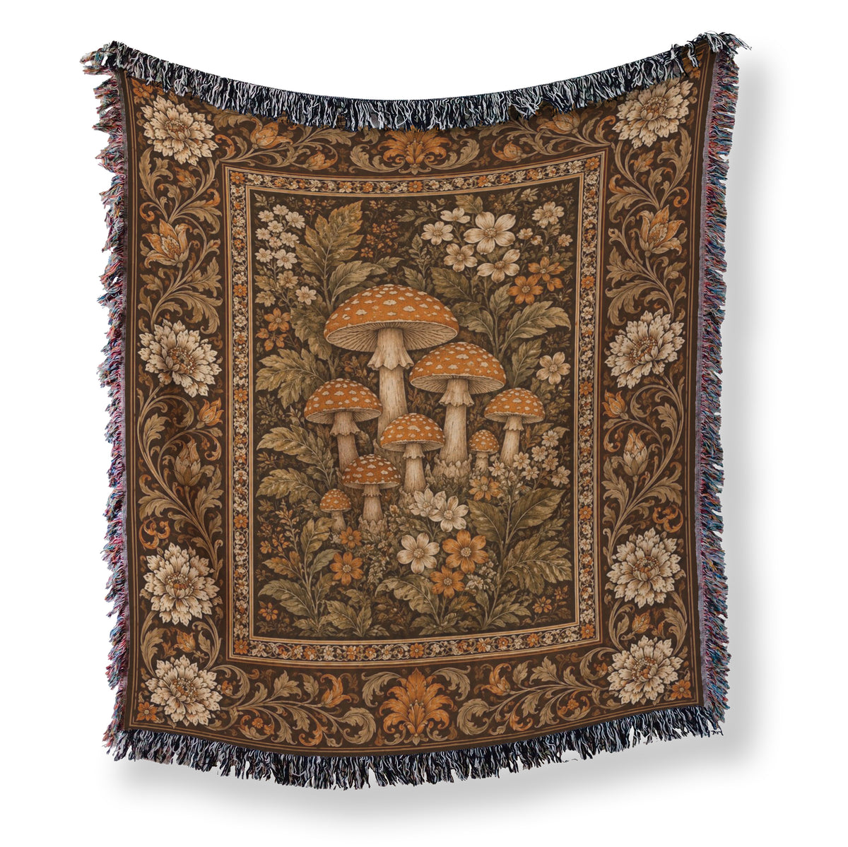 Autumn Toadstool Tapestry Blanket Main image