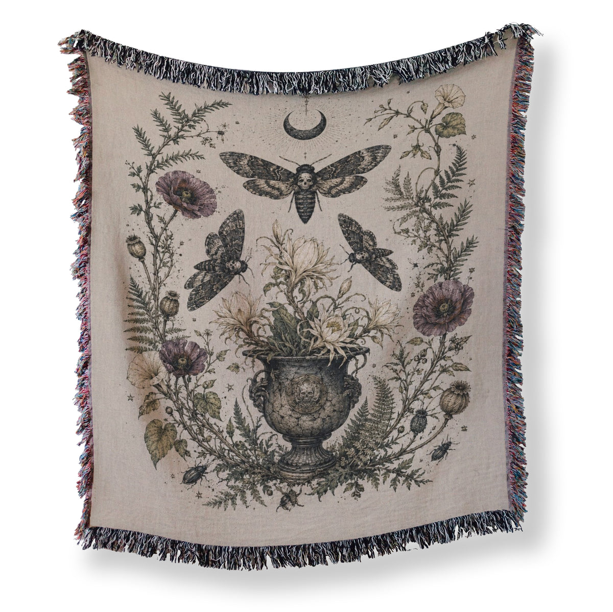 Death's-Head Moth Garden Blanket Main image