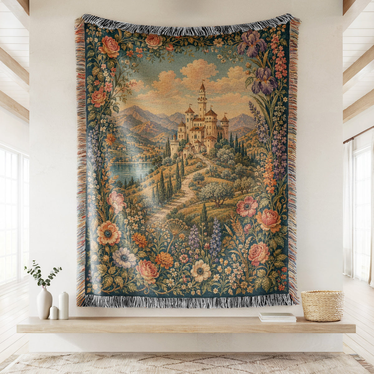 The Rose & Iris Castle Blanket