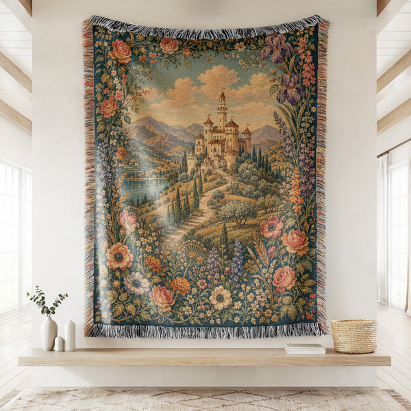 The Rose & Iris Castle Blanket