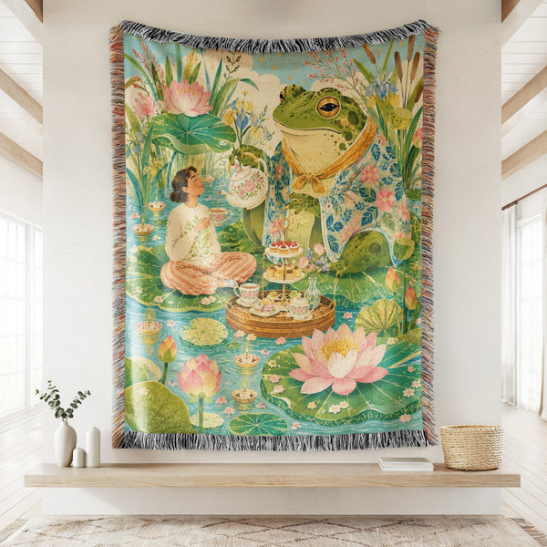 Frog Tea Party Blanket