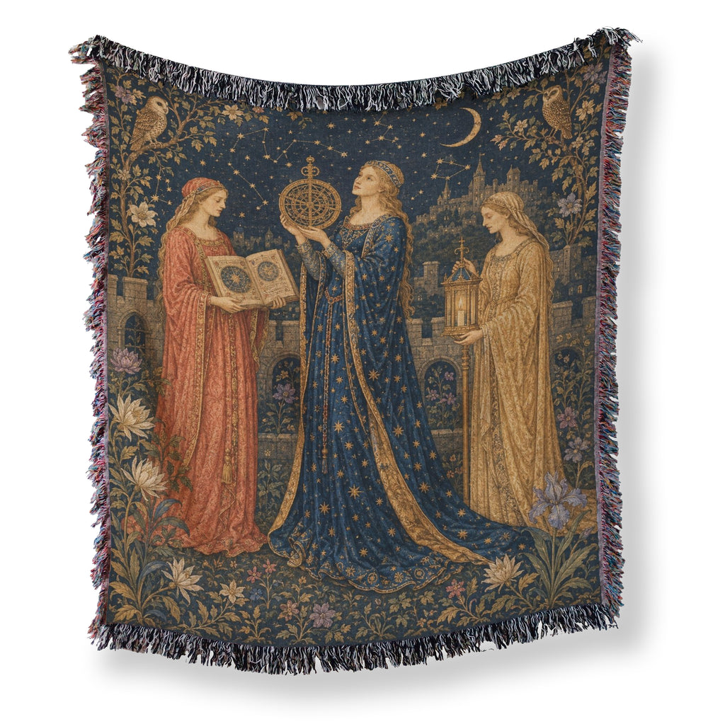 The Astrologers of the Moon Court Blanket