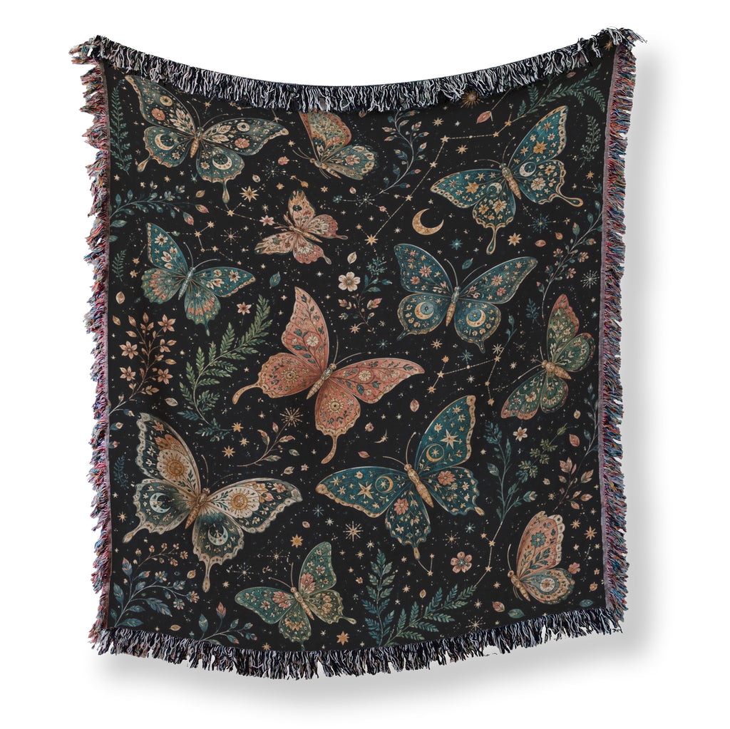 Celestial Butterfly Garden Blanket