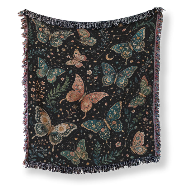 Celestial Butterfly Garden Blanket