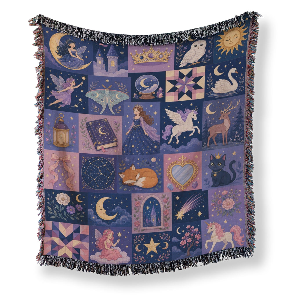 Midnight Fairytale Patchwork Blanket