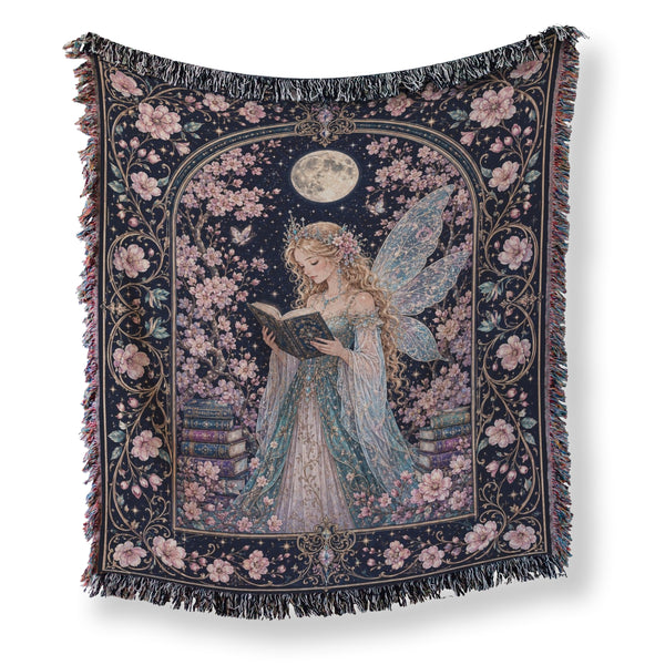 Cherry Blossom Fairy Reader Blanket