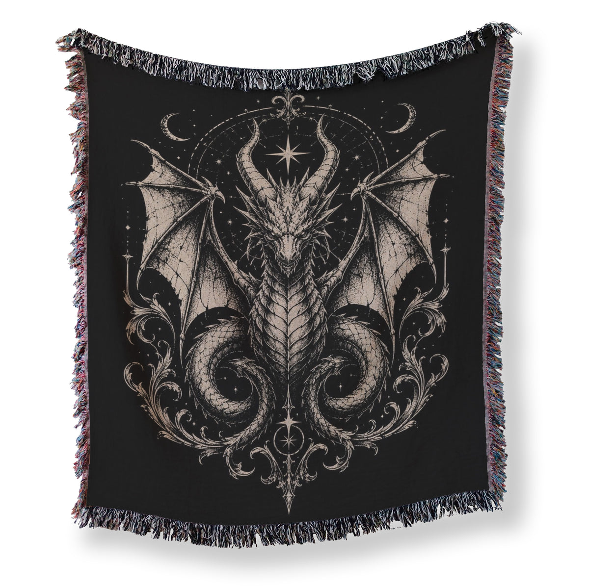 Celestial Gothic Dragon Blanket Main image