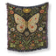 Sunlit Meadow Butterfly Blanket