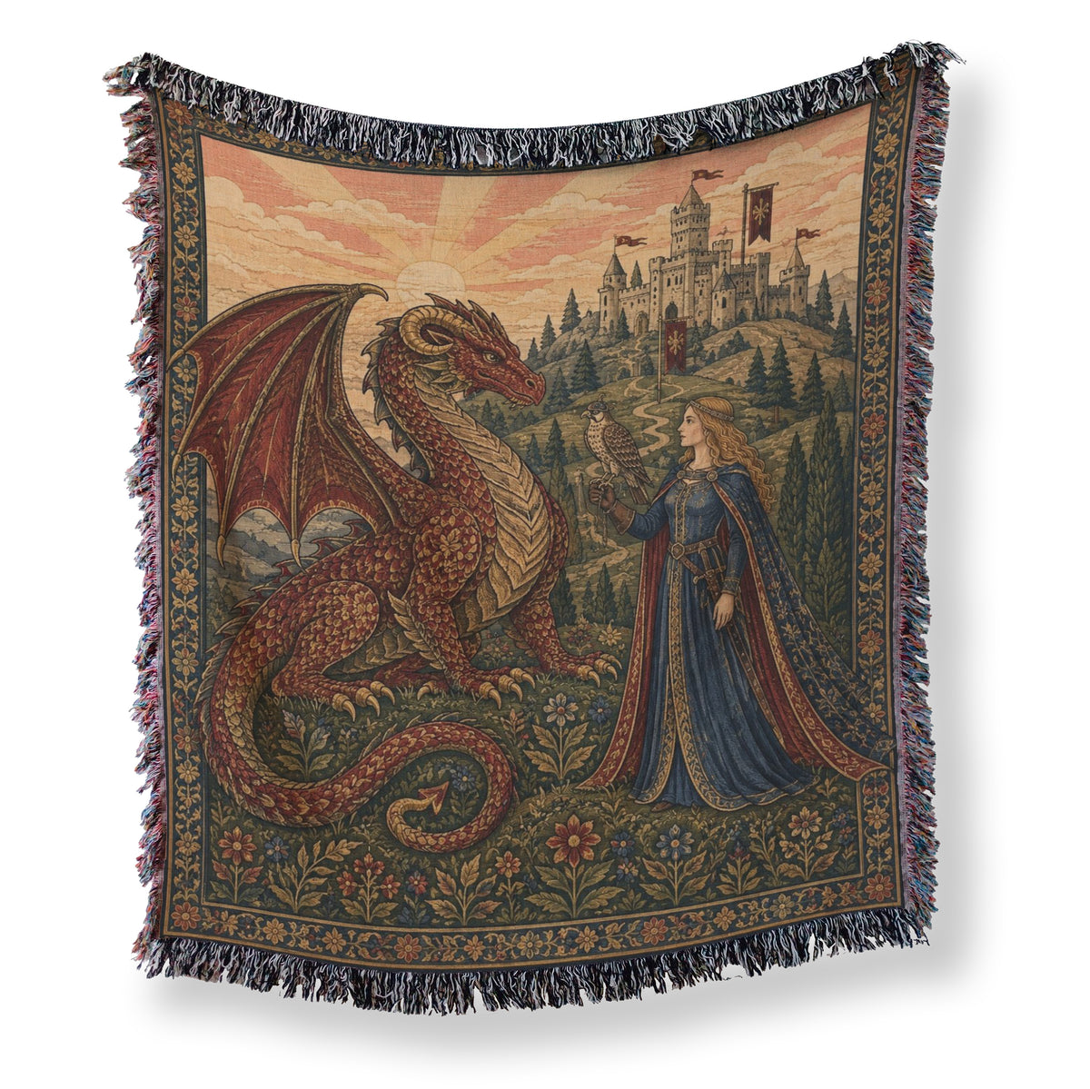 The Falconer’s Dragon Blanket Main image