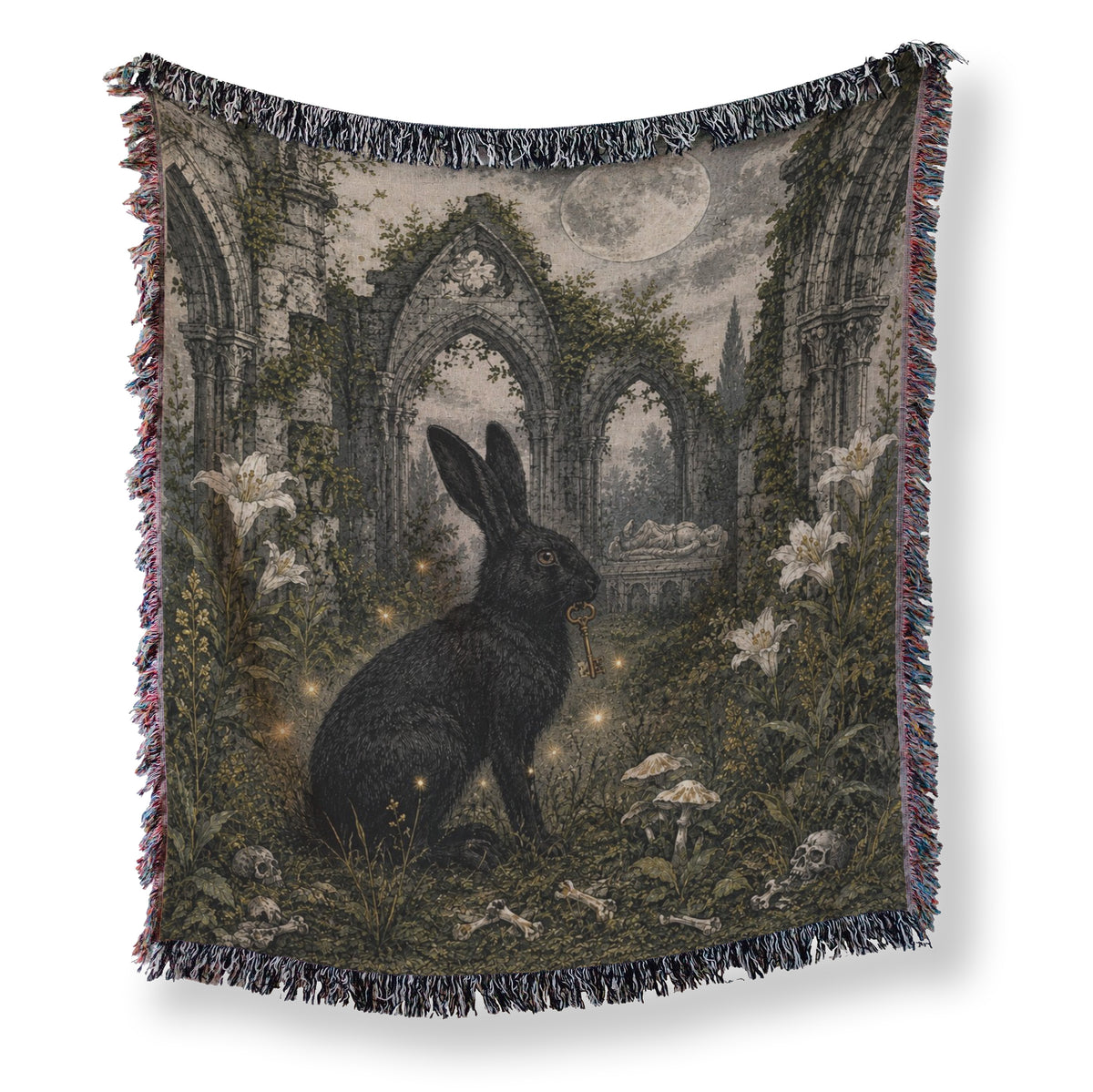 Black Rabbit of the Moonlit Ruins Blanket Main image