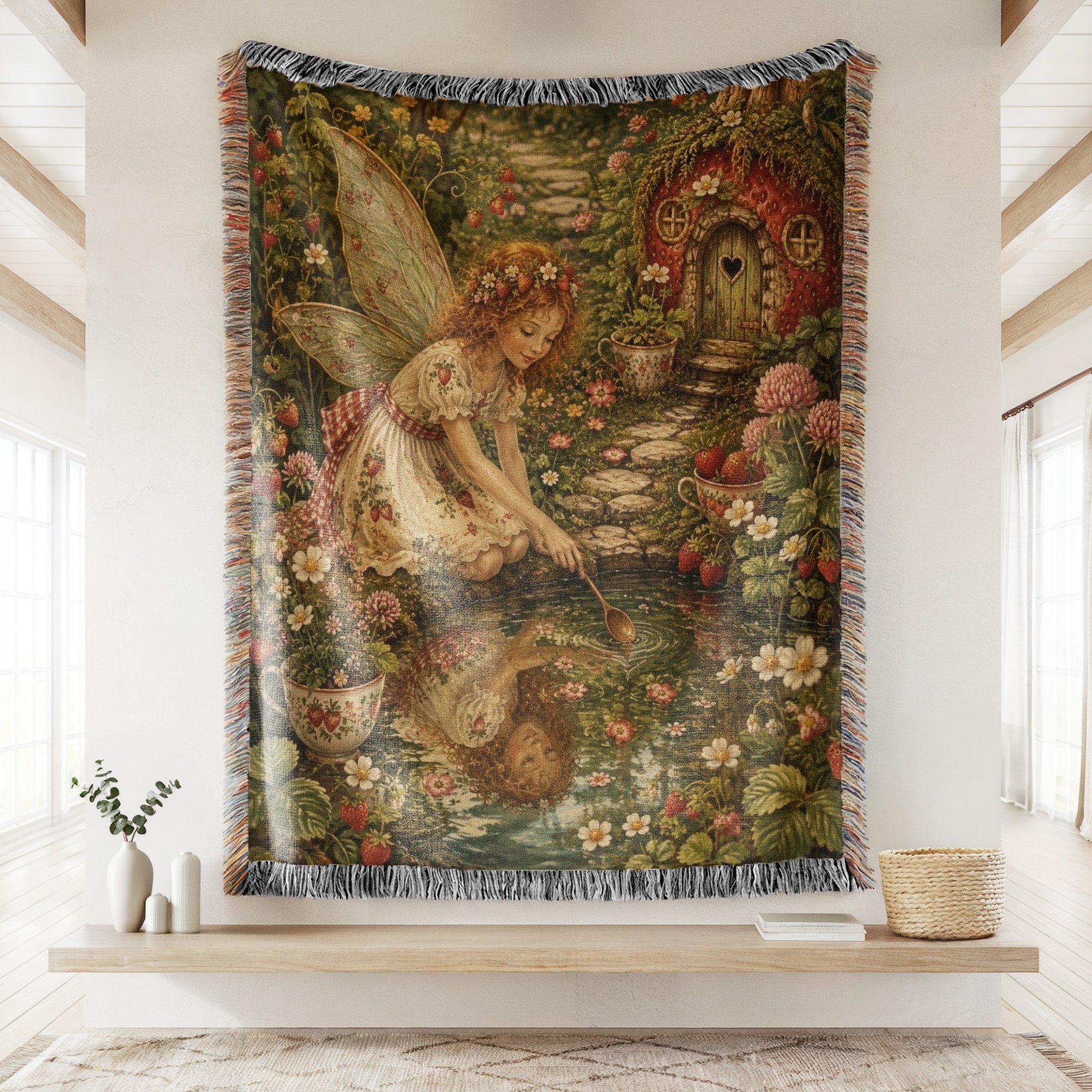 Strawberry Cottage Fairy Blanket Secondary image