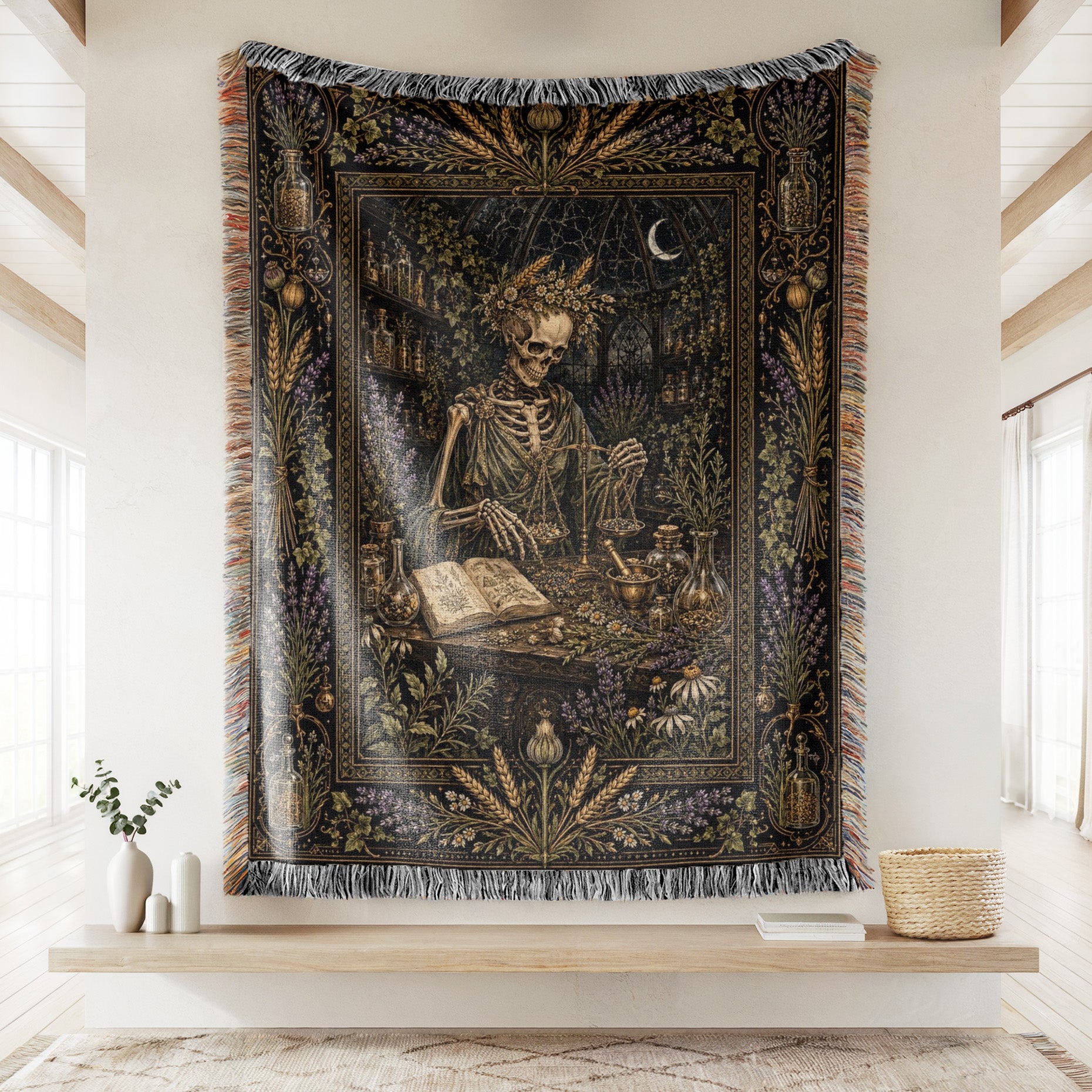 Virgo Midnight Apothecary Blanket Secondary image