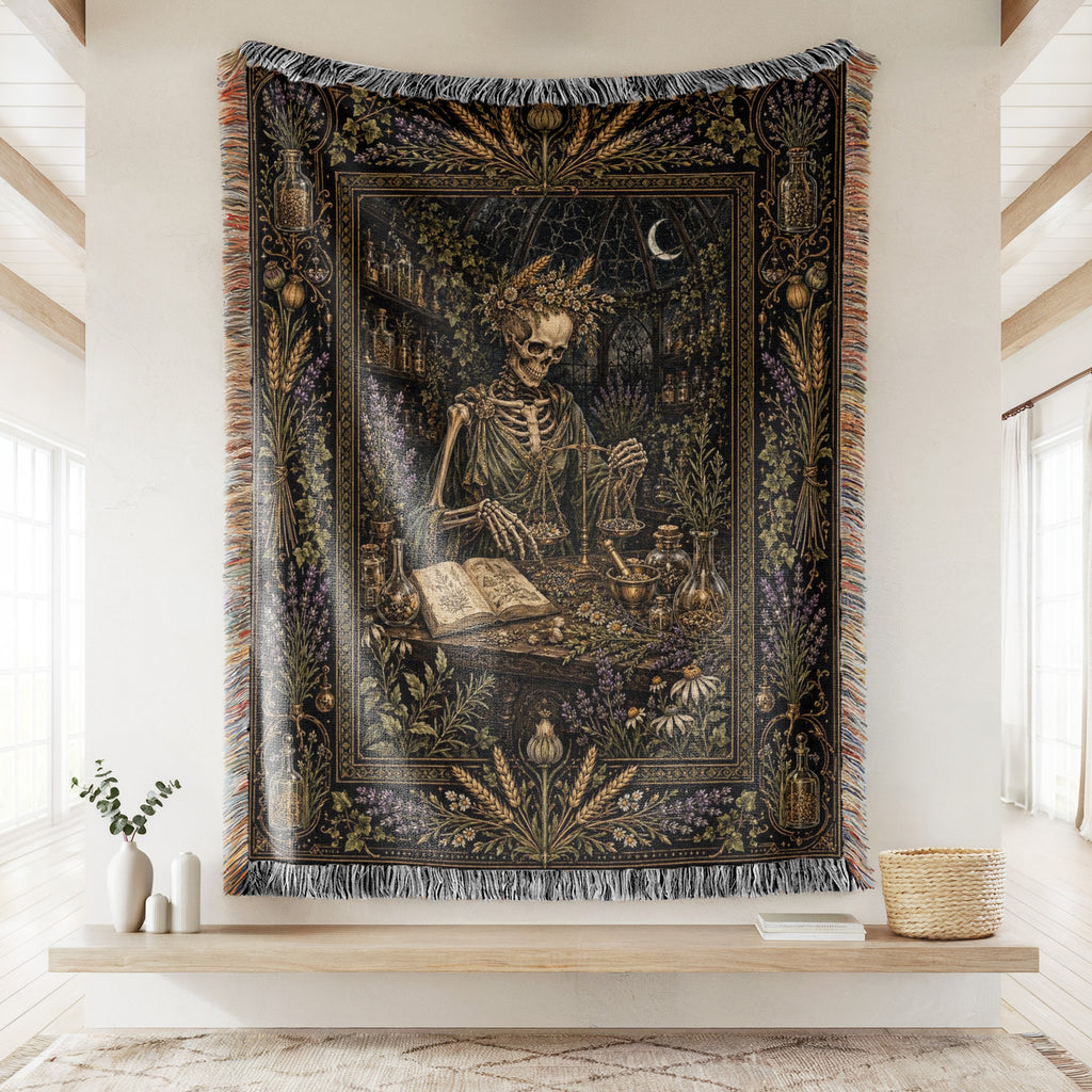 Virgo Midnight Apothecary Blanket