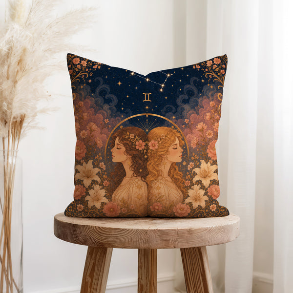 The Twin Stars – Gemini Zodiac Pillow
