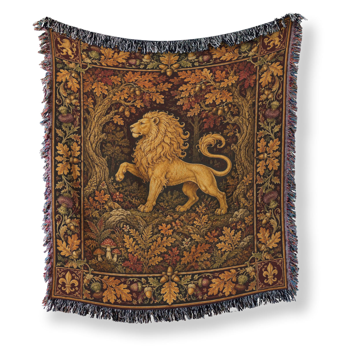The Golden Lion of the Oakwood Blanket