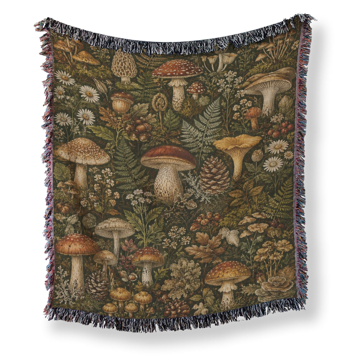 Woodland Forager Mushroom Blanket