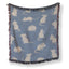 Blue Woodland Mouse Blanket