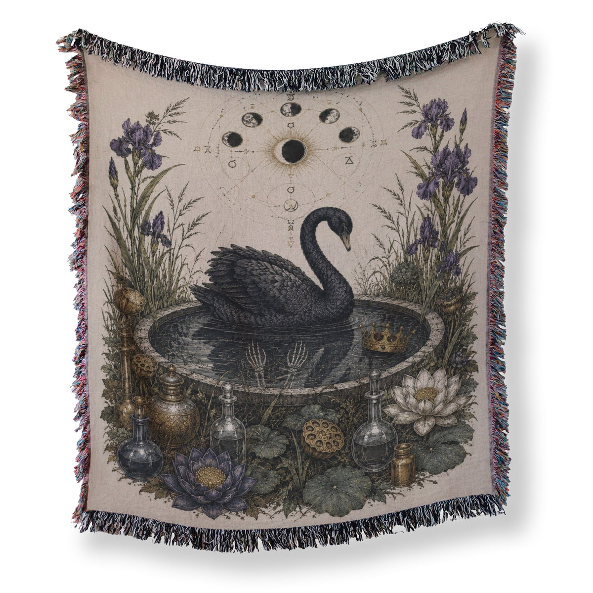 Black Swan Moon Garden Blanket Main image