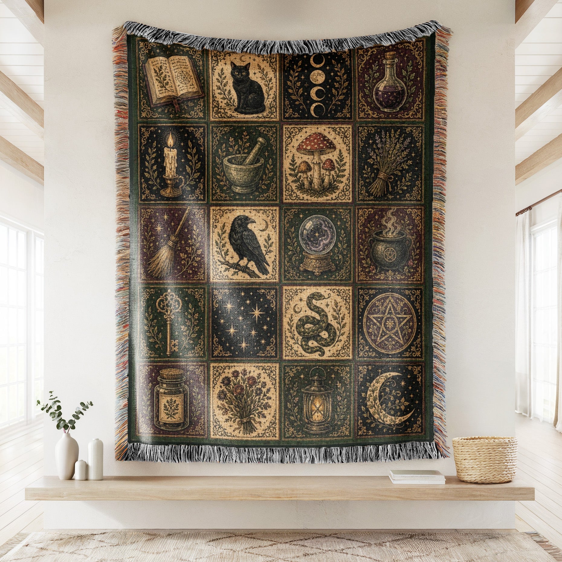 The Witch's Cabinet Patchwork Blanket Secondary image