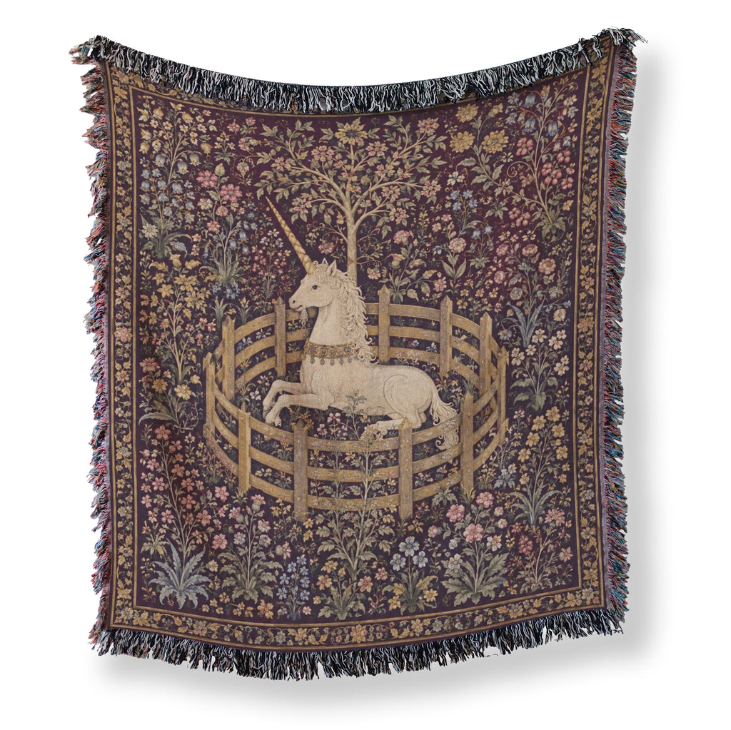 The Unicorn in the Walled Garden Blanket