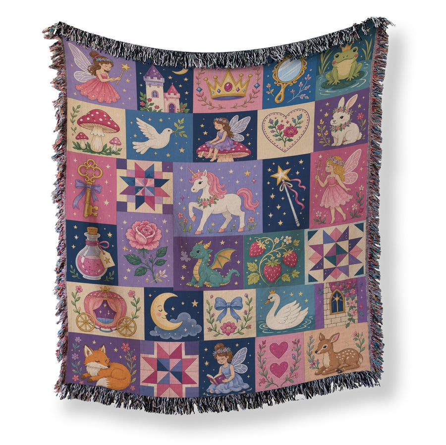 Pastel Fairy Tale Patchwork Blanket