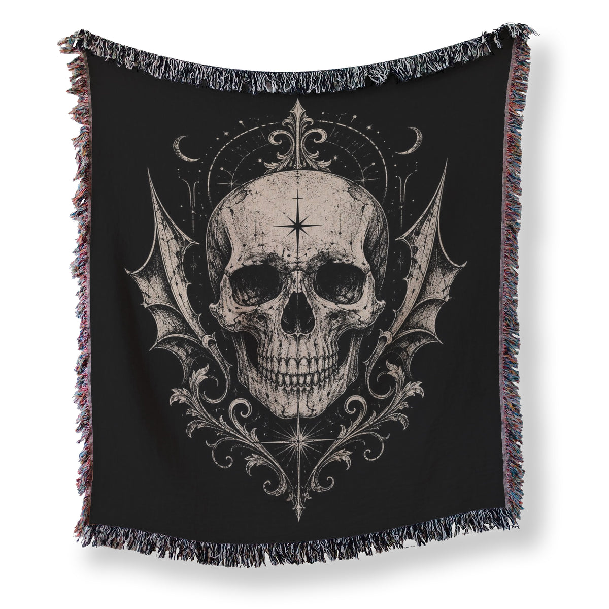 Skull & Batwing Emblem Blanket Main image