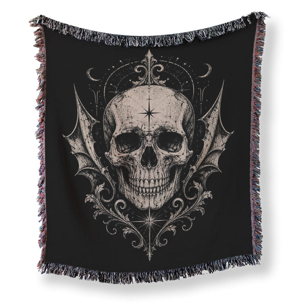Skull & Batwing Emblem Blanket