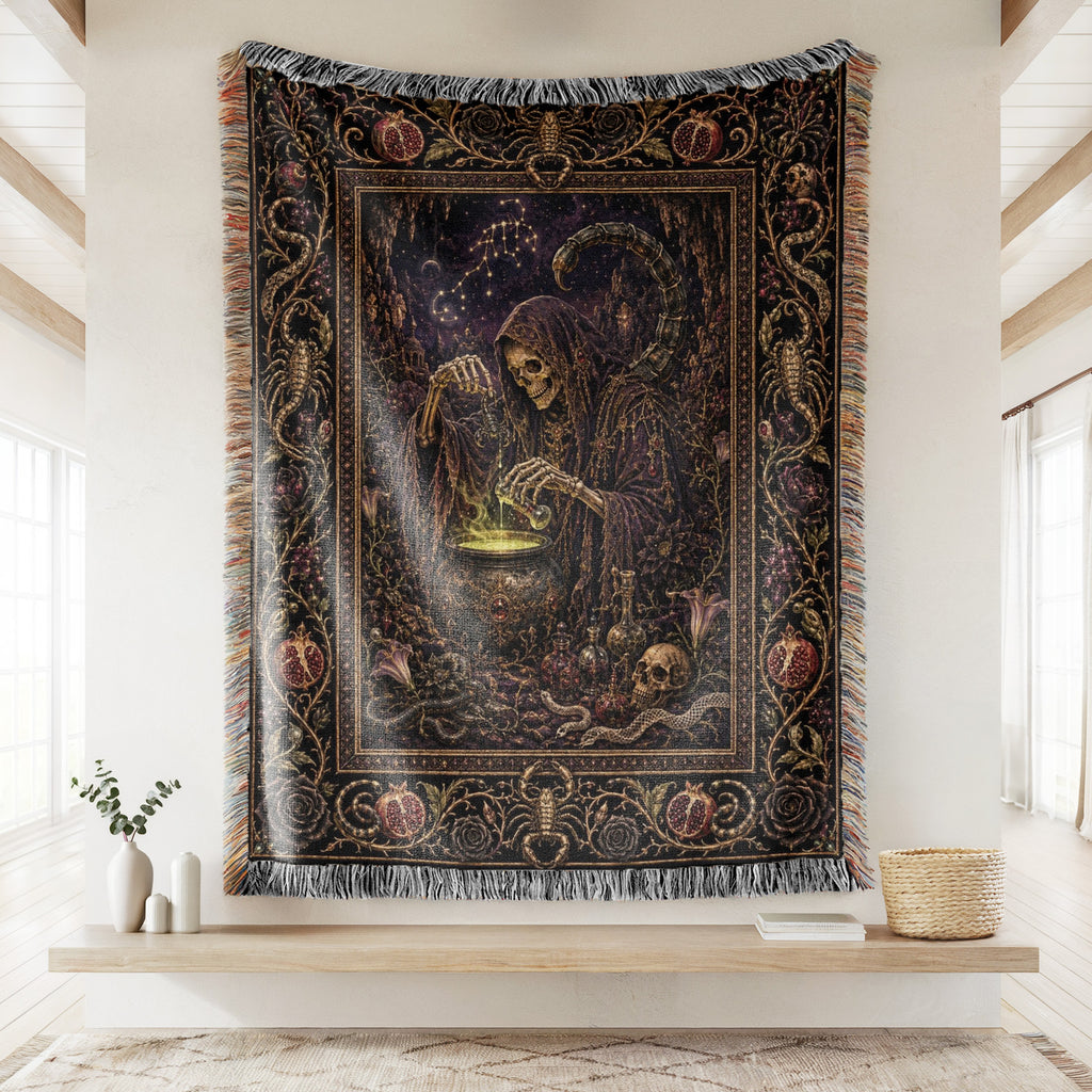 Scorpio Midnight Alchemist Blanket