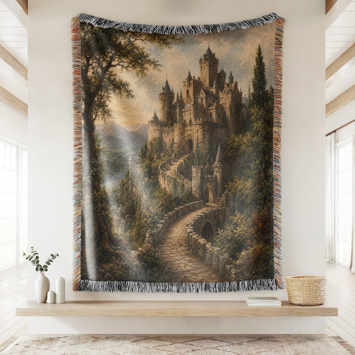 The Cliffside Stone Castle Blanket