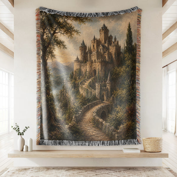 The Cliffside Stone Castle Blanket