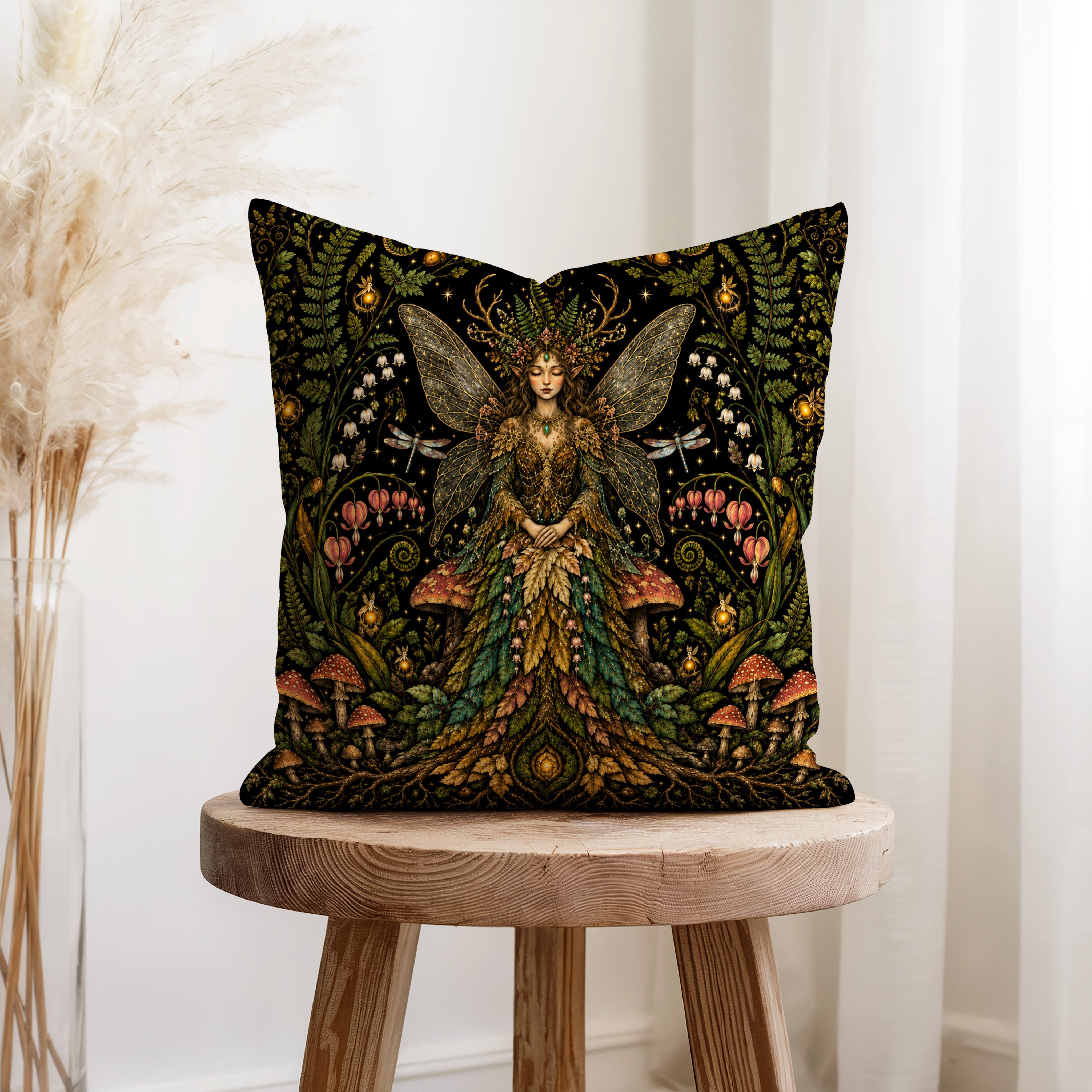 The Forest Queen – Woodland Fairy Pillow Secondary image