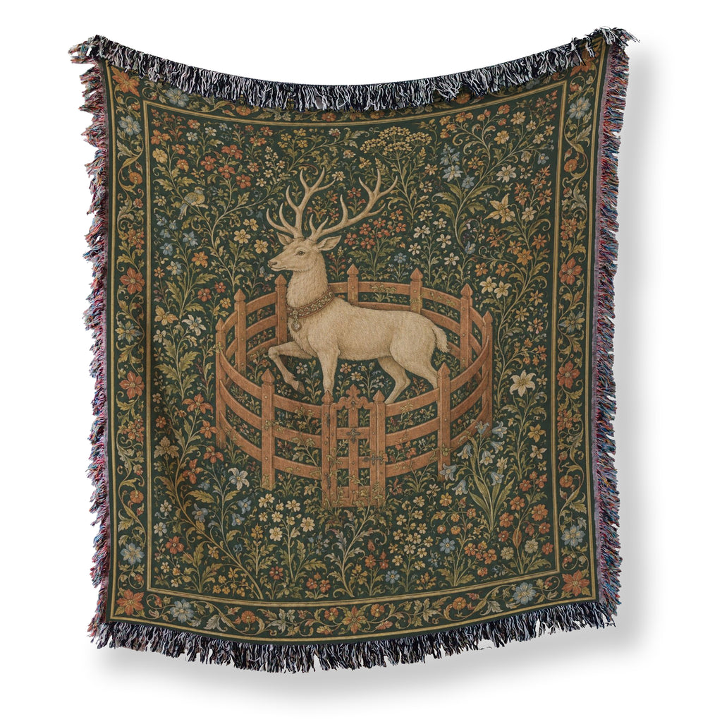 The Stag in the Walled Garden Blanket