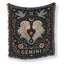 Gemini Celestial Twins Zodiac Blanket