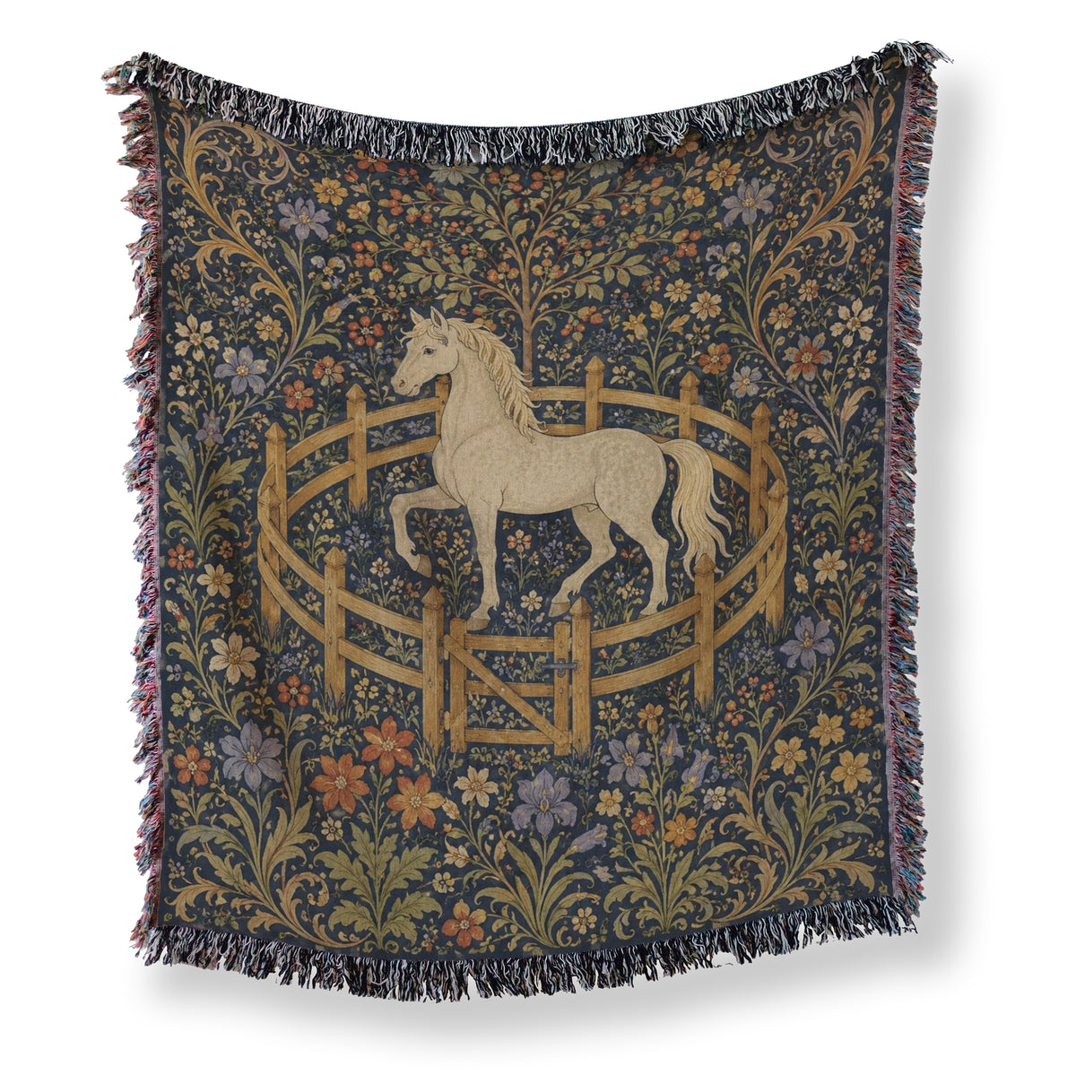 The White Horse in the Walled Garden Blanket Main image