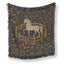 The White Horse in the Walled Garden Blanket