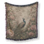 Blush Peony Peacock Blanket