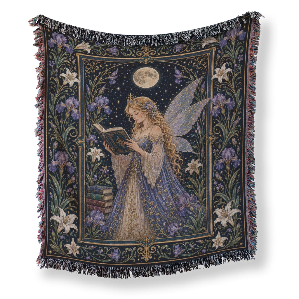 Moonlit Iris Fairy Reader Blanket