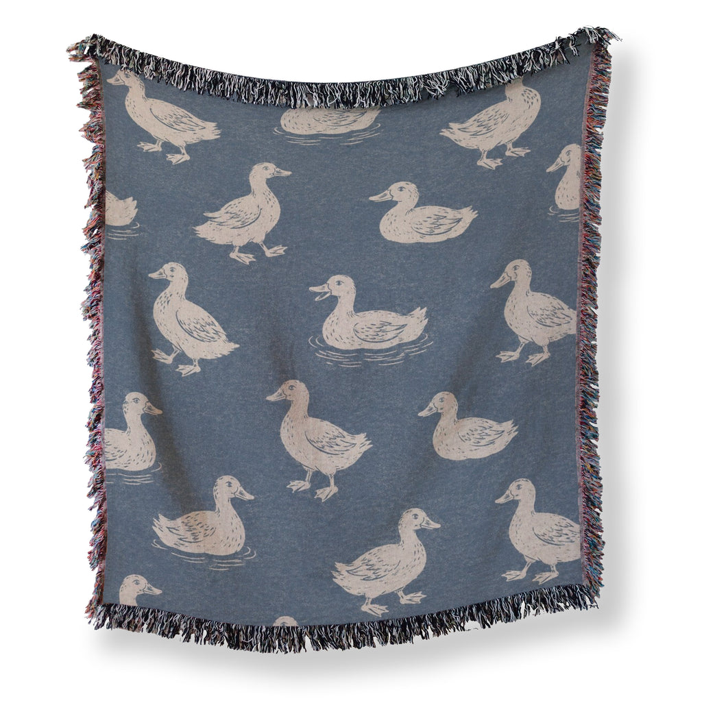 Vintage Blue Duck Blanket