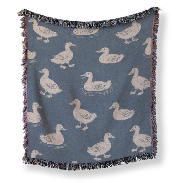 Vintage Blue Duck Blanket