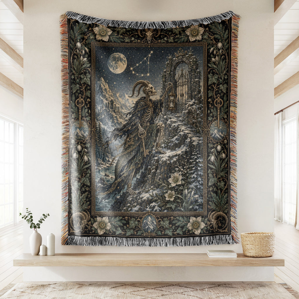 Capricorn Moonlit Gatekeeper Blanket