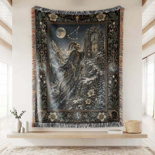 Capricorn Moonlit Gatekeeper Blanket