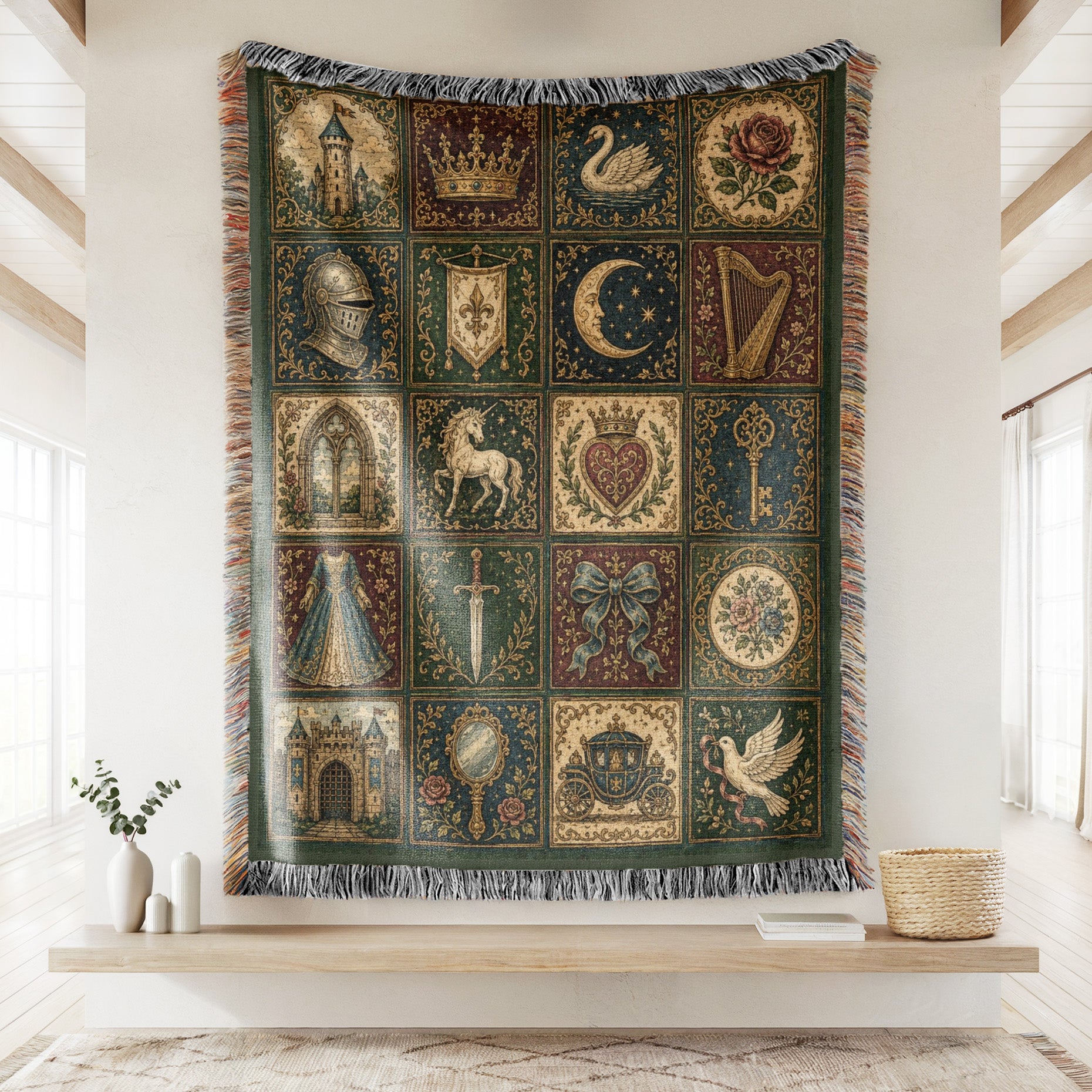 The Royal Court Patchwork Blanket Secondary image