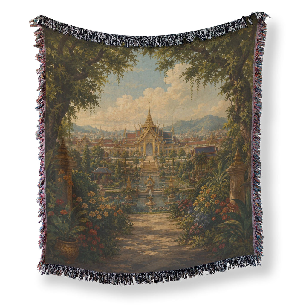 The Golden Temple Garden Blanket