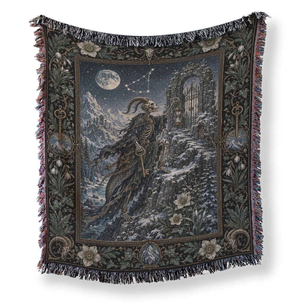 Capricorn Moonlit Gatekeeper Blanket
