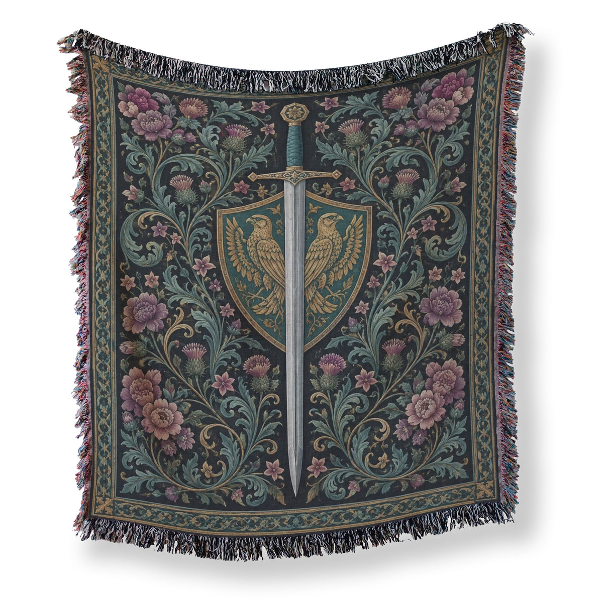 The Falcon Shield Sword Blanket